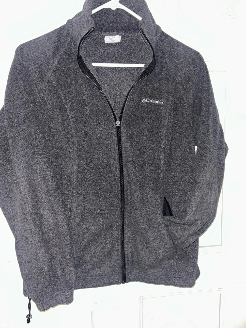 Columbia Men's Charcoal Gray Full-Zip Fleece Jacket